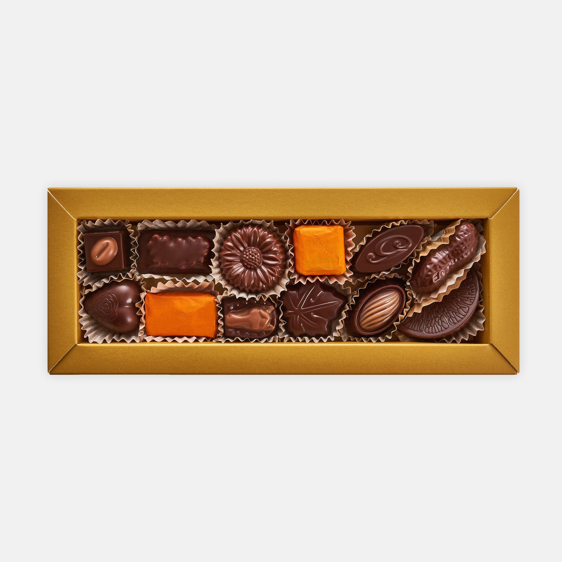 Assorted dark chocolate selection