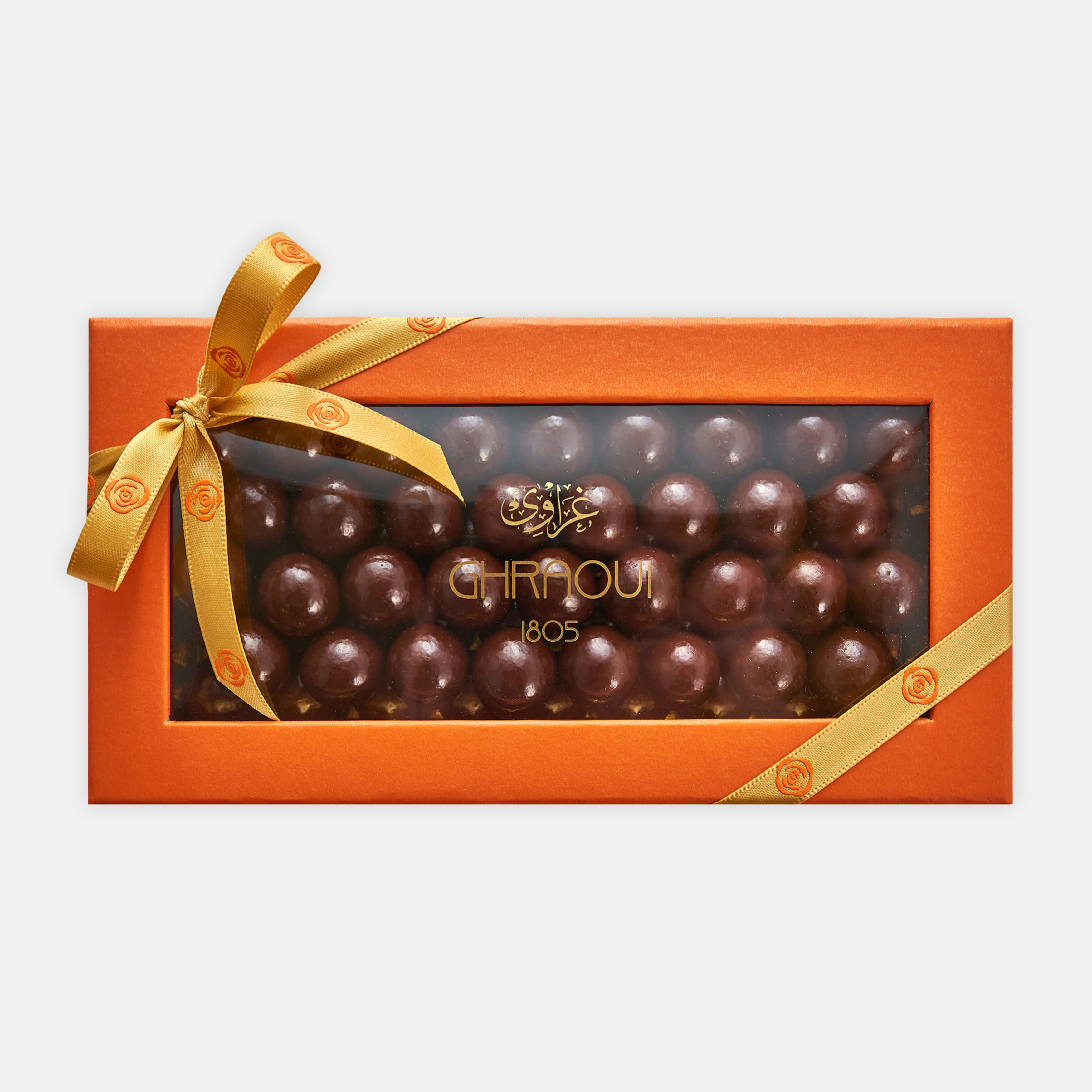 Caramelized nuts coated with dark chocolate 200g - ghraoui-chocolate