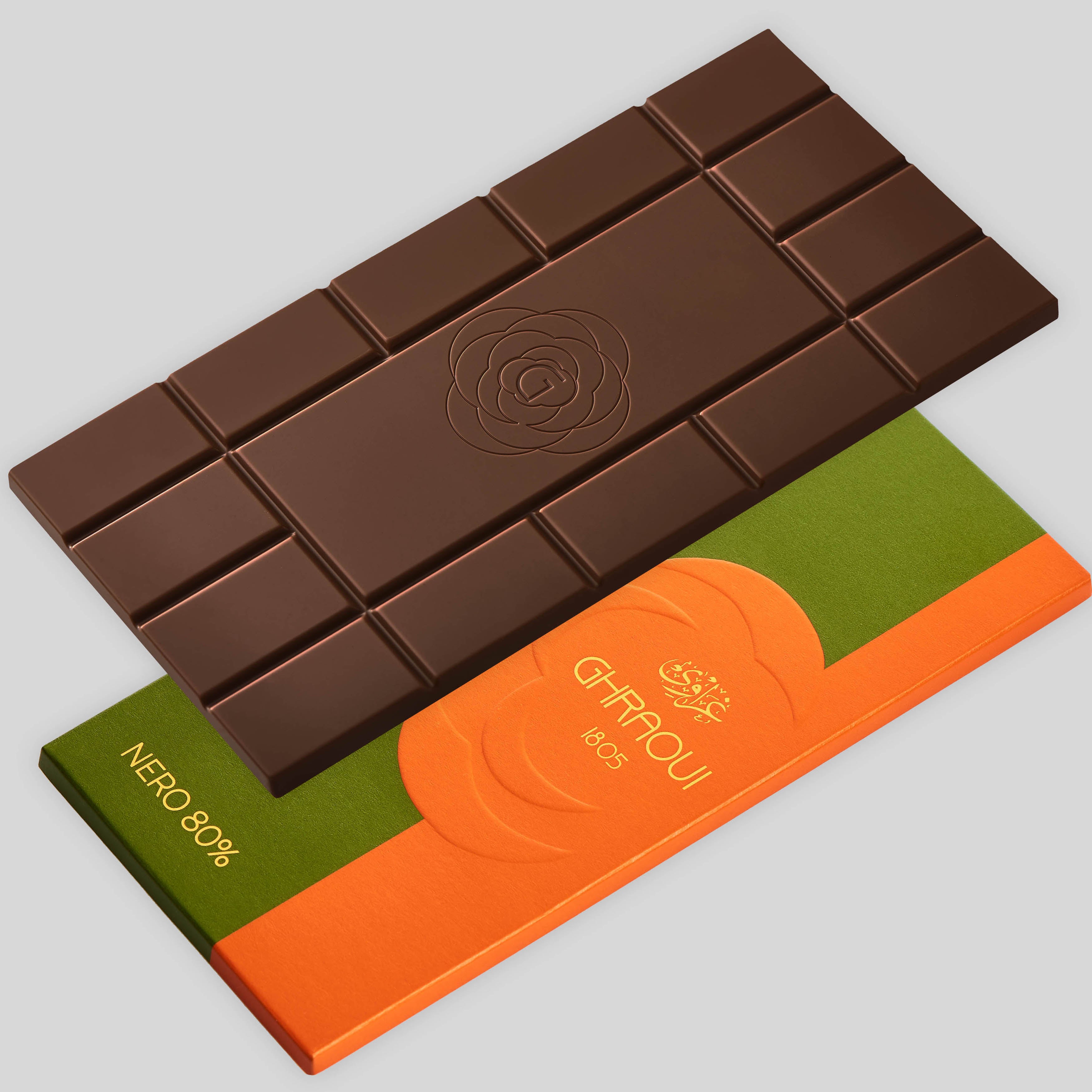 Nero 80% Dark Chocolate Bar - ghraoui-chocolate