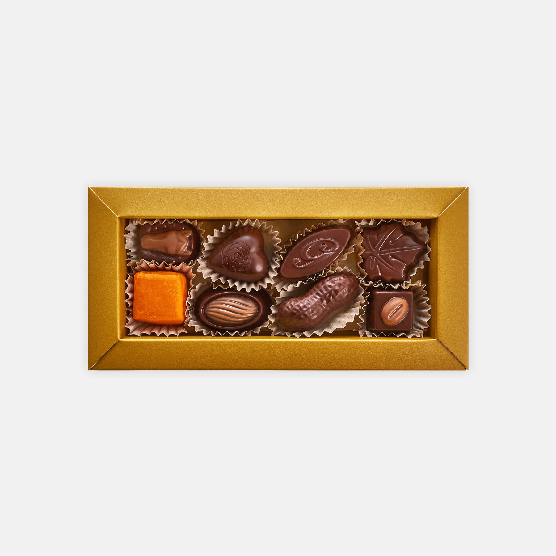  8 Stück Dunkle Schokoladen Auswahl 